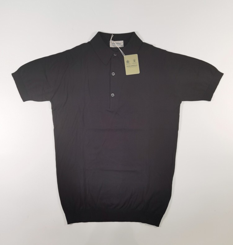 British John Smedley Adrian Men's Short-Sleeved Polo Shirt T-Shirt Made of Island Cotton, Same Style as Cristiano Ronaldo