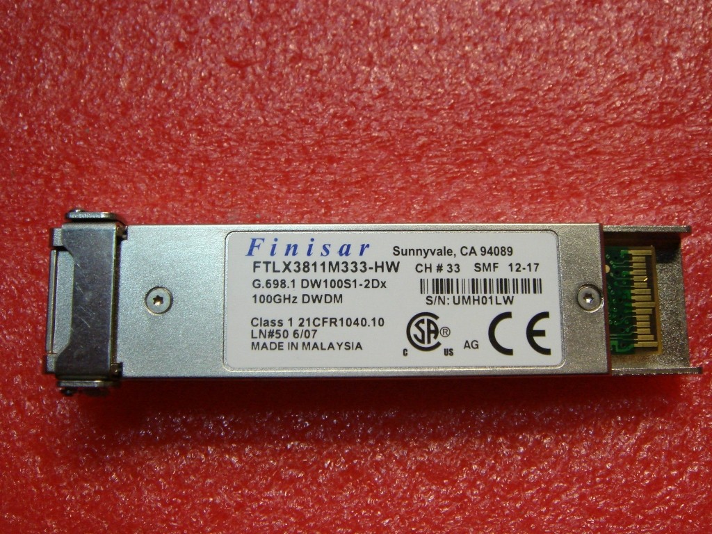 FTLX3811M333-HW G.698.1 DW100S1-2DX 100GHz DWDM 80KM megabit