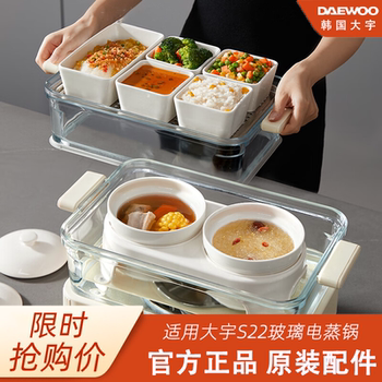 South korea daewoo s22 glass electric steamer accessories