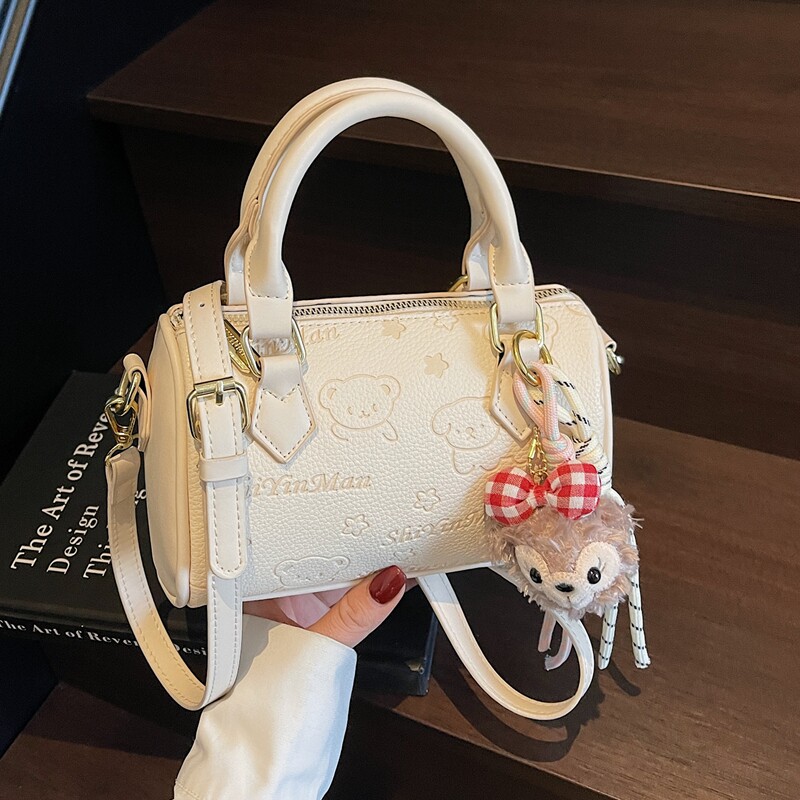 Сумочка с тиснением Boston bag женская 2025 новая корейская модная универсальная сумка-мессенджер высокого класса, сумка-подушка