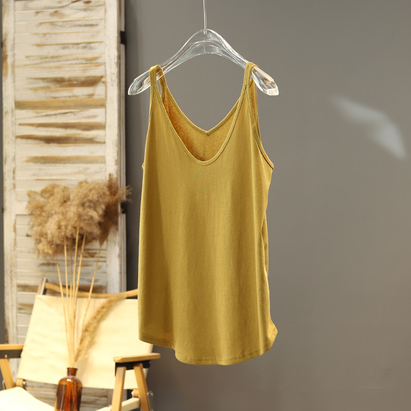 Summer 2026 Korean-style versatile, cool cotton fabric slimming, fashionable, artistic, casual, strapless and comfortable vest