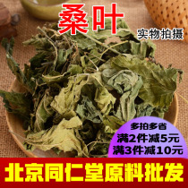 Beijing Tongrentang Chinese medicinal raw materials special grade wild mulberry leaves dried mulberry leaves mulberry leaves mulberry leaves mulberry leaves dried mulberry leaves soaked in water to drink