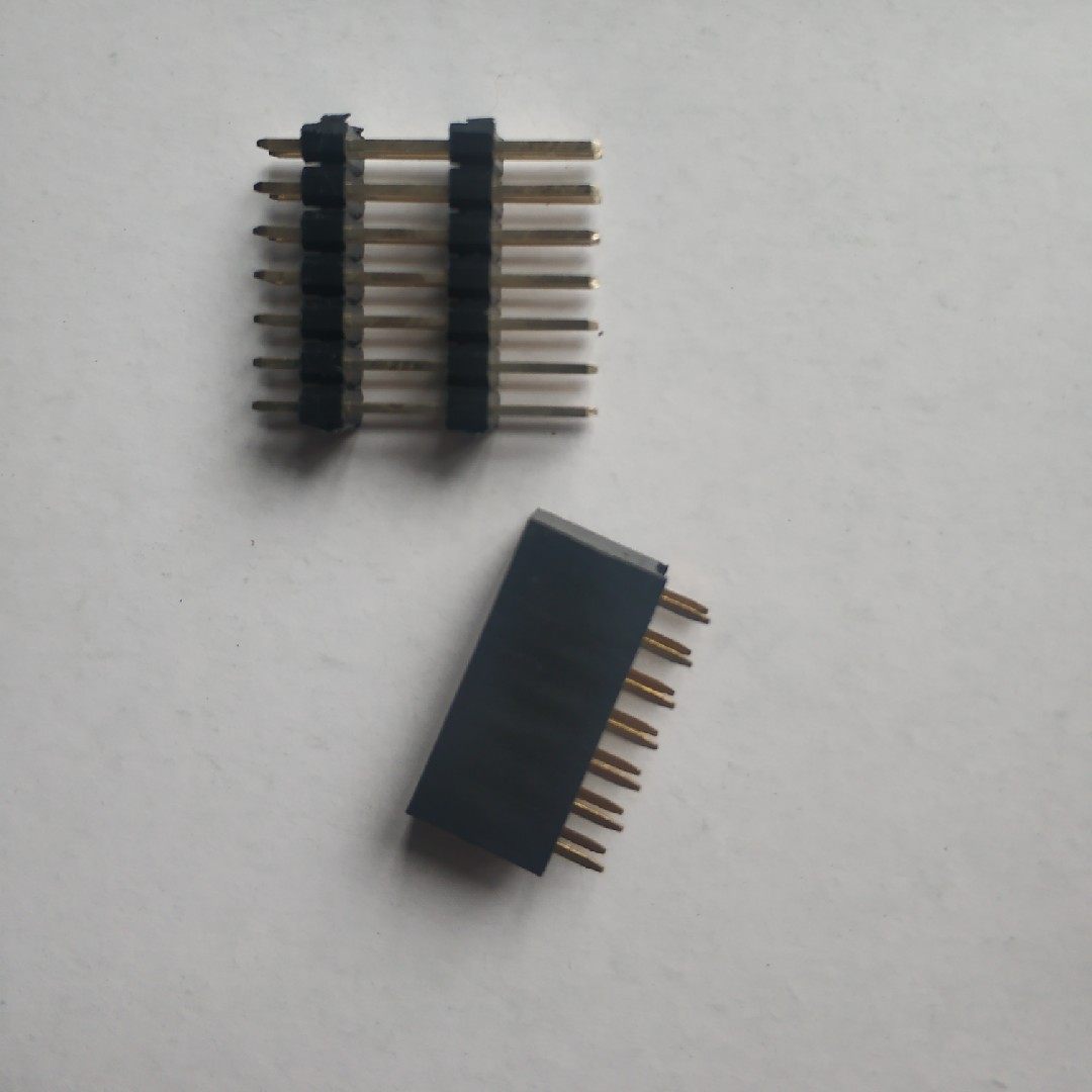 2 54mm pin length 25mm pin row female 2*7p connector environmental protection each set of female seat plastic height 8 5mm