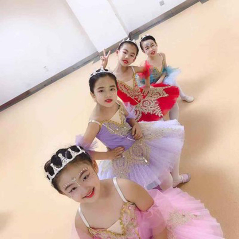 Children Ballet Dresses Out of Dancing Tutu Fluffy Dress Harness Girl Ballet performance Clothing