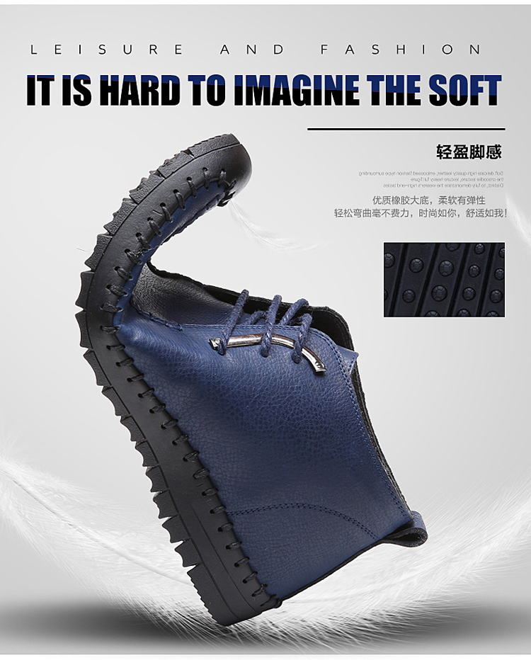 Mùa đông cộng với nhung ấm áp đôi giày cotton nam bằng da lông cừu một đôi giày da bình thường Giày nam dày giày cao giày thể thao gucci