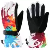 Outdoor lovers ski gloves men and women winter warm thick windproof waterproof cold ski gloves