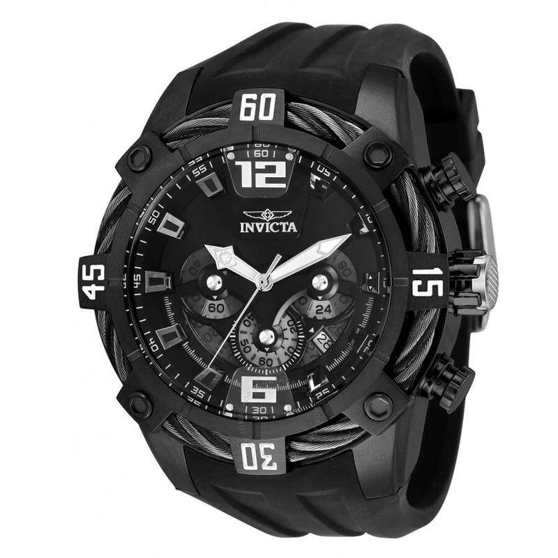 Invicta Counter Watch Watch Global Buy 2021 Hot Sale Men's 35628 Black Large Dial Quartz Waterproof