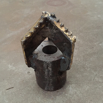 Well drilling alloy scraper bit geological carbide three-blade drill bit mud layer opening special mud churger