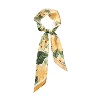 Дизайнерский, желтый, ручная роспись, в цветочек