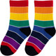 ຖົງຕີນເດັກນ້ອຍພາກຮຽນ spring, ດູໃບໄມ້ລົ່ນແລະ summer ເດັກຊາຍແລະເດັກຍິງ rainbow mid-tube socks ເດັກນ້ອຍນັກສຶກສາກິລາ socks trendy socks ຖົງຕີນຝ້າຍສັ້ນບໍລິສຸດ