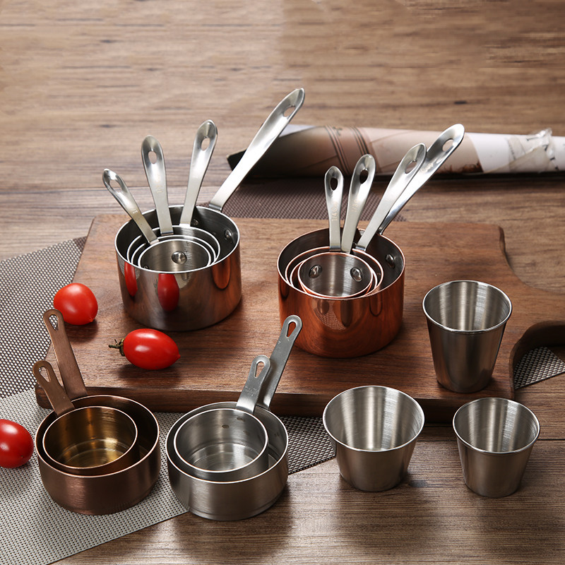 Snack Ketchup Cup 304 Stainless Steel Saucer Nordic Beauty Court style Chinese and Western restaurant Steak Mini juice cup