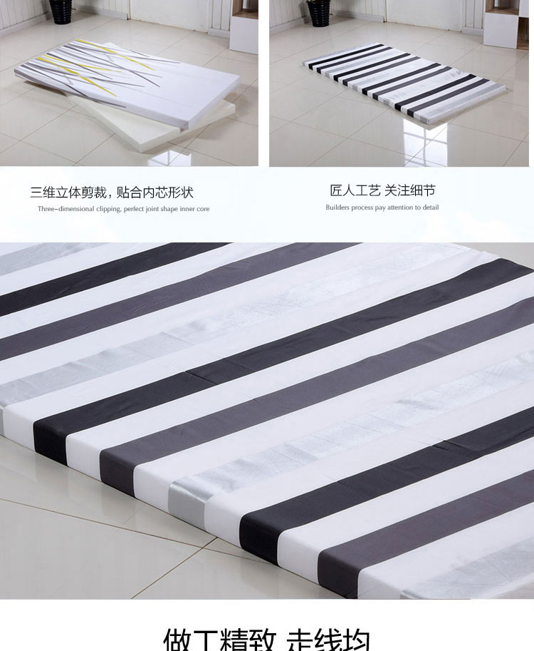 Nhà máy trực tiếp bìa vận chuyển dải vải chợp mắt 5cm miếng đệm mật độ cao bọt nệm nệm 1,5 m 1,8 m - Nệm nệm kymdan trả góp