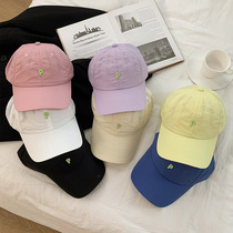 Letter Speed Dry Baseball Cap Woman Summer Han Edition Thin air Breathable Duck Tongue Cap Large Head Circumference face Little umbral hat Men