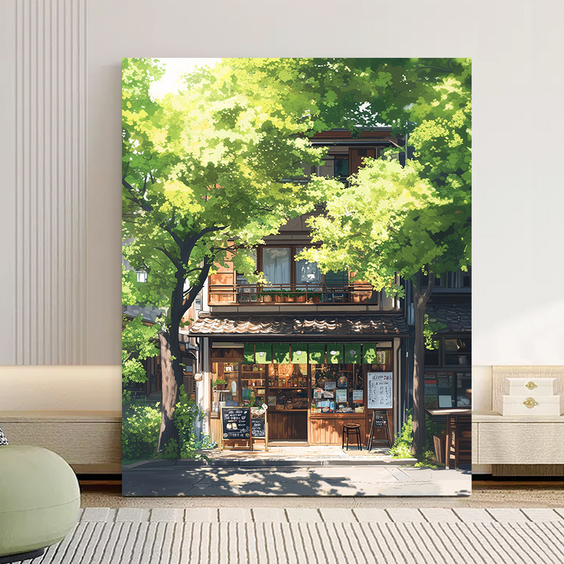 Healing Scenery DIY Digital Painting 2026 Hayao Miyazaki Summer Hand-Painted Oil Painting Acrylic Hand-Painted Painting