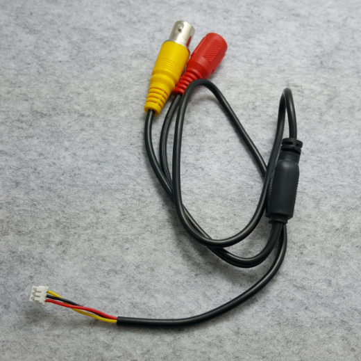 Surveillance camera lens tail cable BNC female 3-core cable RCA video power cable 3P1 5 plug cable - Taobao