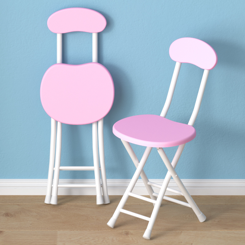 [Hard Wooden Seat] White Frame Powder Matte