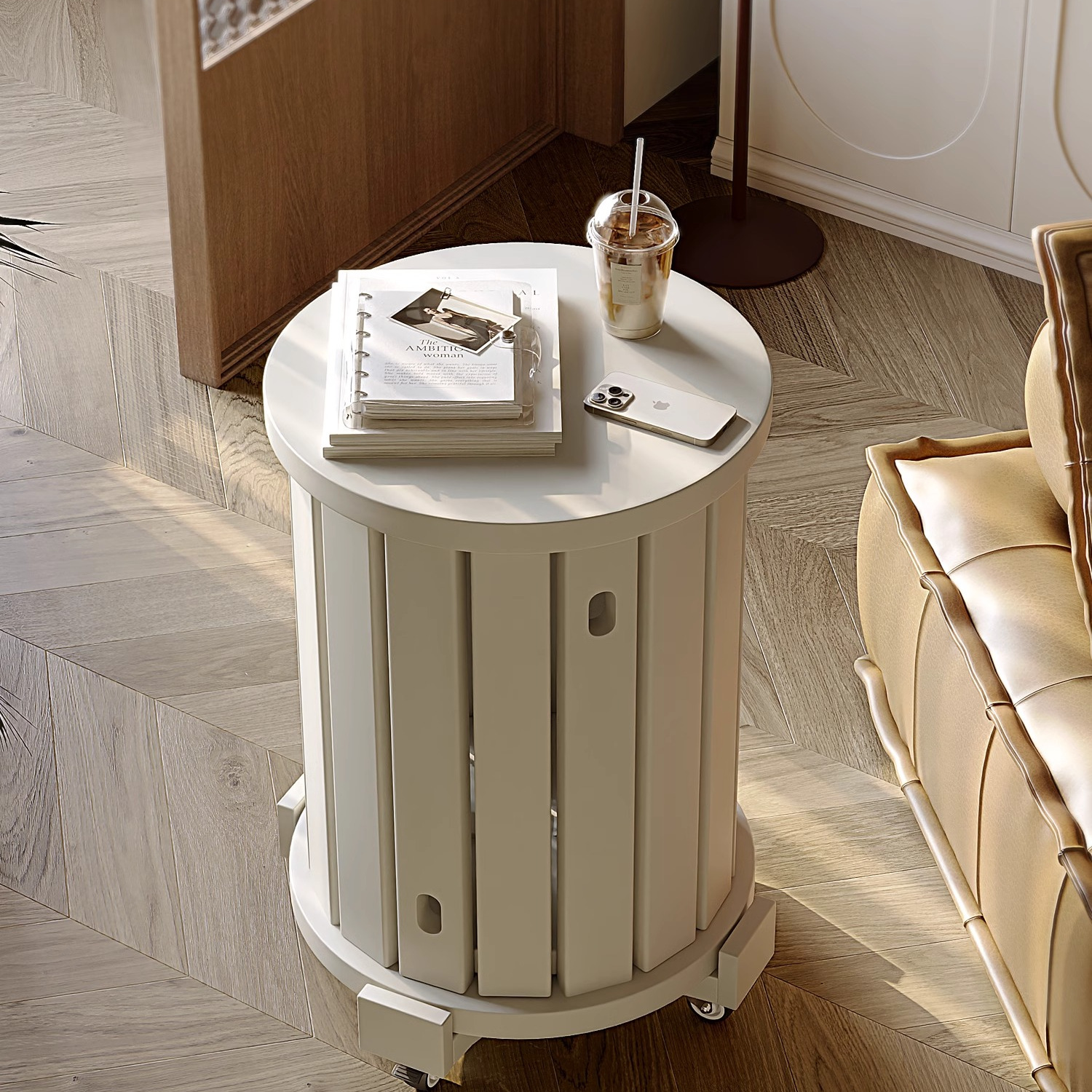 スタッキングスツールは積み重ね可能で、組み合わせダイニングテーブルベンチホームリビングルーム無垢材パターンラウンドスツール予備収納チェア