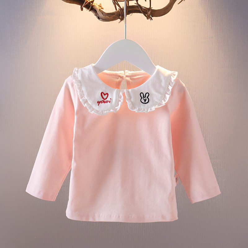 Children's clothing autumn baby girl long-sleeved T-shirt new western style girls bottoming shirt baby casual autumn top 1 year old tide