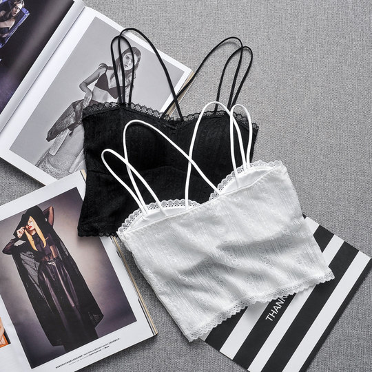 Белый кружевной топ-комбинация со встроенным бюстгальтером, защита от просвечивания, с подкладкой, красивый дизайн спины, топ-комбинация для девочек.