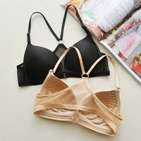 Đen sling đáy với miếng đệm ngực không có vành đồ lót thể thao cô gái gợi cảm áo ngực đẹp trở lại ống top áo ngực ngực áo quây