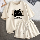 Спортивный костюм, летний комплект для отдыха для школьников, летняя летняя одежда, в американском стиле