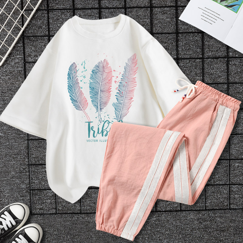 Summer T-shirt female summer 2021 new junior high school students autumn suit on clothes short sleeve women's summer