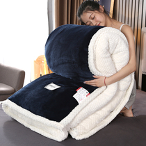 Double blanket Thickened coral velvet blanket Thin quilt blanket Flannel duvet cover Winter air conditioning blanket Nap blanket