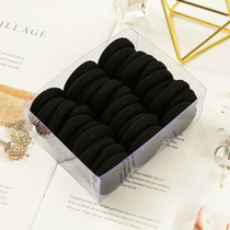 ins wind high elastic hair ring Hair ornaments seamless headband Korean hair rope rubber band Black tie hair band for women