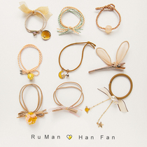 ins Starry Sky head rope can be used as a hand chain dual-purpose hair rope net red versatile simple female leather band Super fairy headdress