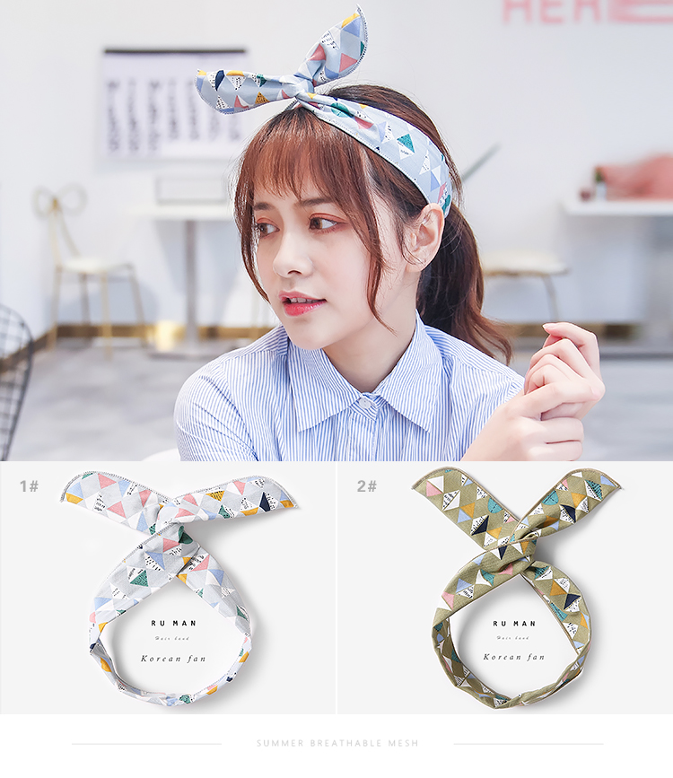 Hàn Quốc net chữ thập đỏ dây tóc ban nhạc cạnh rửa headband ngọt nhỏ tươi nhỏ gọn Sen nữ headgear headband