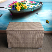Courtyard storage cabinet outdoor imitation rattan storage box holding sundries box villa balcony indoor and outdoor furniture