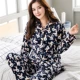 Đồ ngủ nhung san hô nữ mùa thu đông dài phiên bản dài tay Hàn Quốc của mùa đông dày ấm áp flannel kích thước lớn phù hợp với dịch vụ nhà dễ thương