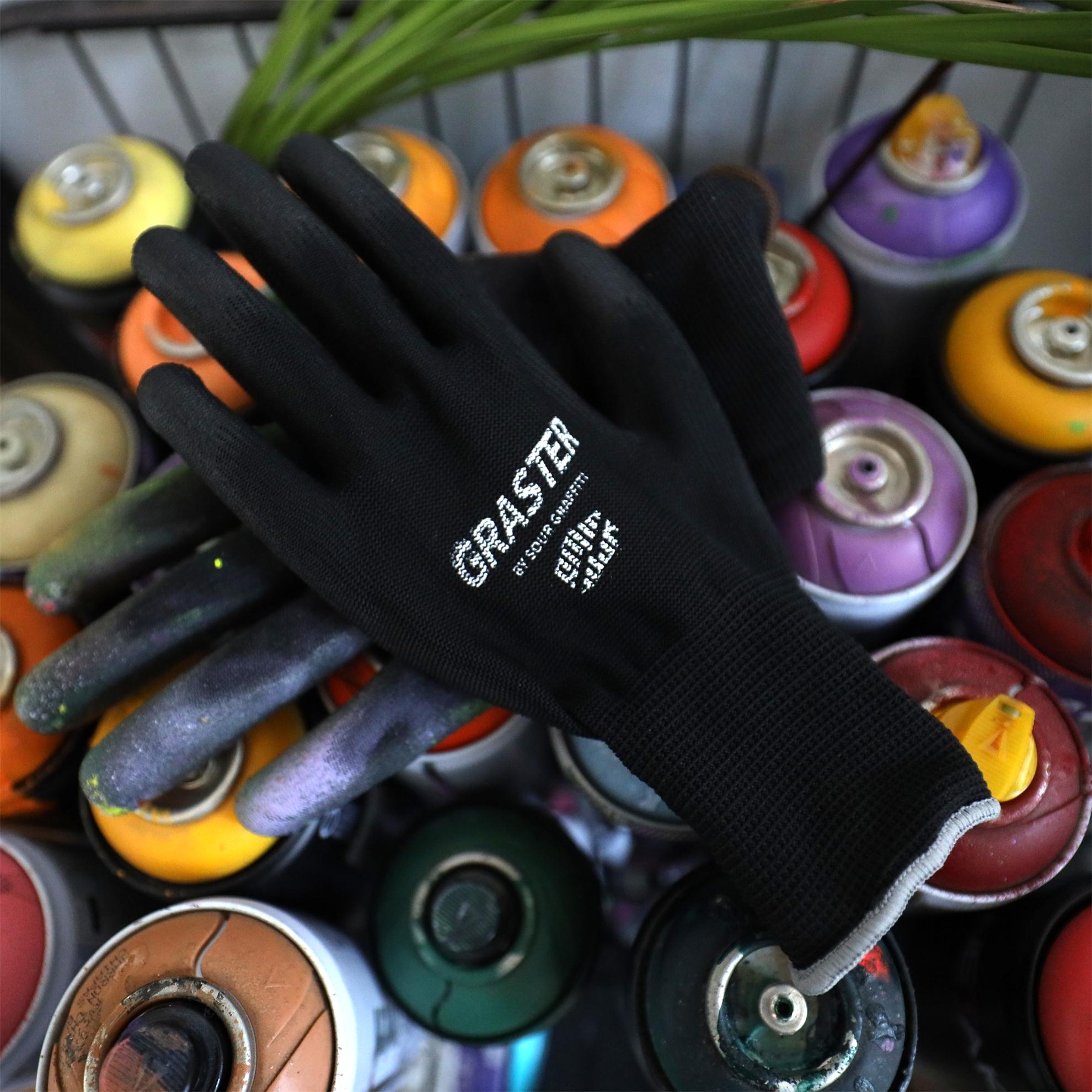 GRASTER Doodle Specialized graffiti Gloves elastic wear resistance to wear resistance can repeatedly use paint air