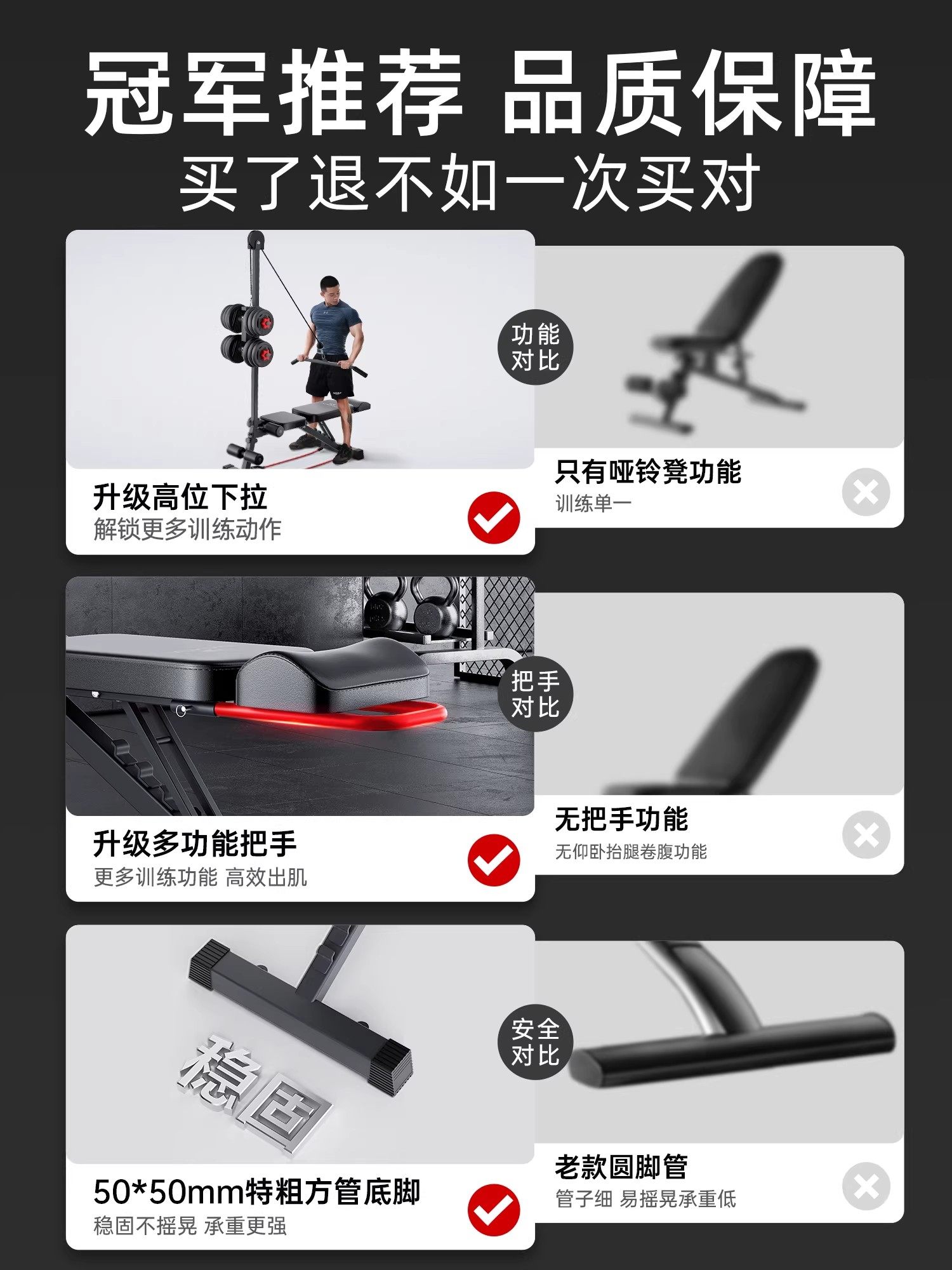 Dumbbell Bench Sit-Up Assist Device Men's Home Fitness Equipment Multi-Functional Bird Press Commercial Barbell Bench Press Chair
