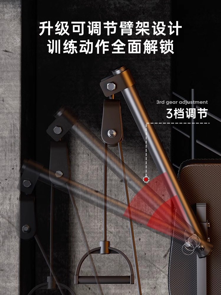 Dumbbell Bench Sit-Up Assist Device Men's Home Fitness Equipment Multi-Functional Exercise Bird Press Bench