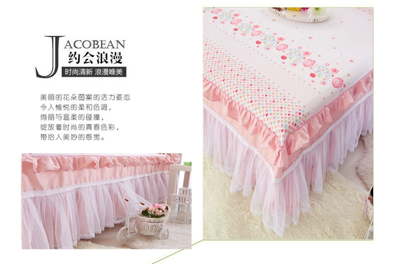 Bông giường bedspread váy cotton một mảnh theo phong cách Hàn Quốc mùa hè đầm ren công chúa 1.5 / 1.8m chống trượt bộ đôi - Váy Petti giường váy