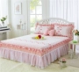 Bông giường bedspread váy cotton một mảnh theo phong cách Hàn Quốc mùa hè đầm ren công chúa 1.5 / 1.8m chống trượt bộ đôi - Váy Petti giường váy