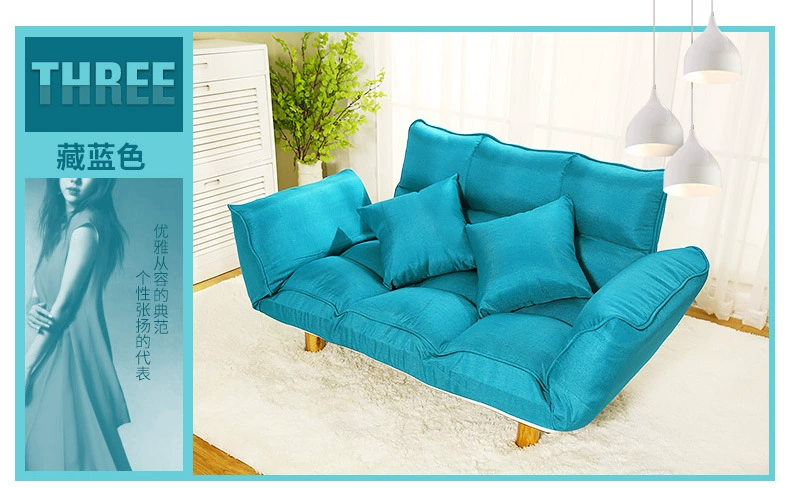 JF Châu Âu bán nóng phòng khách sofa vải đơn giản hiện đại căn hộ nhỏ có thể tháo rời và có thể giặt đồ nội thất có thể gập lại - Đồ nội thất thiết kế