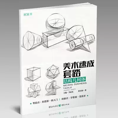 Knocking stone art speed-up routine structure geometry Li Jiayou sketch basic painting introduction copy template book