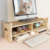 Desktop computer display heightening shelf cute desk surface containing bookshelves Teenage Hearts Multilayer Office Shelve