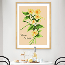 Cross stitch small 2021 thread embroidery new floral living room bedroom printing modern simple hand-made home self-embroidery