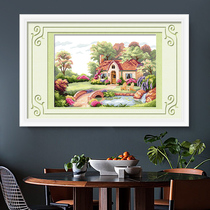 Cross stitch European style pastoral scenery series Living Room dining small handmade household 2021 thread embroidery new own embroidery