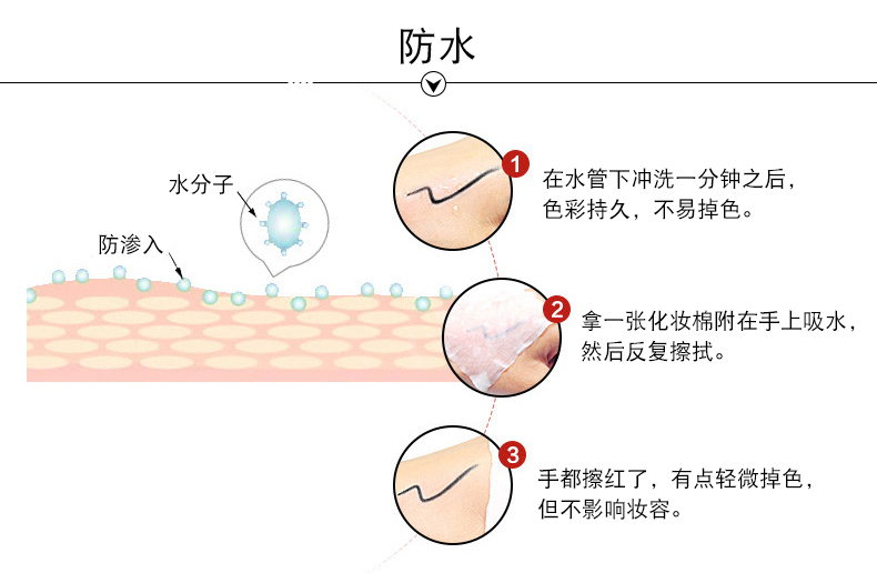 BLEUNUIT / trang điểm kẻ mắt ba màu xanh đậm chống kẻ mắt không dễ bị biến màu khi trang điểm mắt trang điểm chính hãng - Bút kẻ mắt kẻ mắt nước vacosi