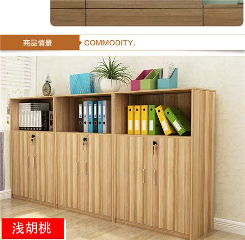Nội thất văn phòng tủ hồ sơ ngắn tủ gỗ thông tin tủ lưu trữ tủ trà tủ có khóa tủ văn phòng tủ máy in bàn làm việc chân sắt giá rẻ