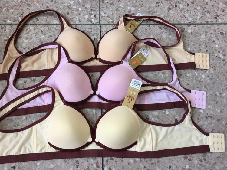 Bà bầu cho con bú áo ngực không có vòng thép tụ tập chống chảy xệ thai Pu sữa ngủ áo ngực cho con bú đồ lót mới đồ lót cho người béo