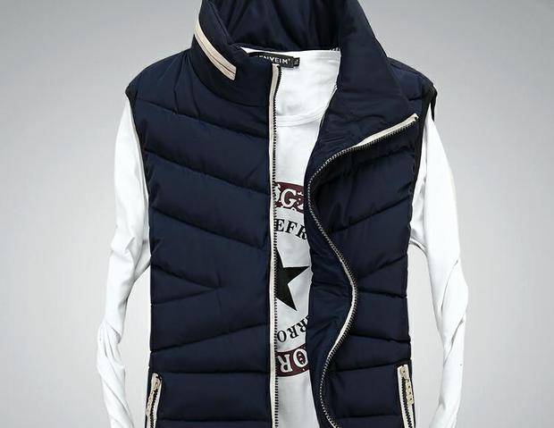 Áo vest cotton mùa thu đông 2018 phiên bản Hàn Quốc giản dị của cặp đôi vest nam triều nam nữ vest vest nam dày vai áo khoác cotton áo sơ mi nam