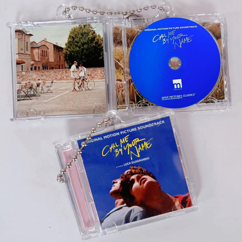 Call Me by Your Name Album Mini Cd Keychain Celebrity Merchandise Creative Commemorative Pendant