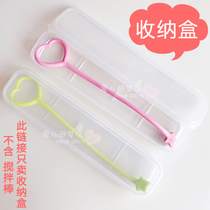Milk powder mixing rod storage box Children Baby tableware carrying case pp plastic spoon Fork adult chopsticks storage