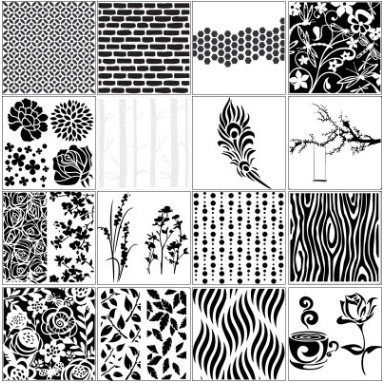 NCraft S17-S32 pre-drawing lace ruler spray masking drawing masking hollow template spray pattern new 502