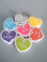 Colorful small love candy color printing mud rubber stamp die engraving special DIY seal table A371